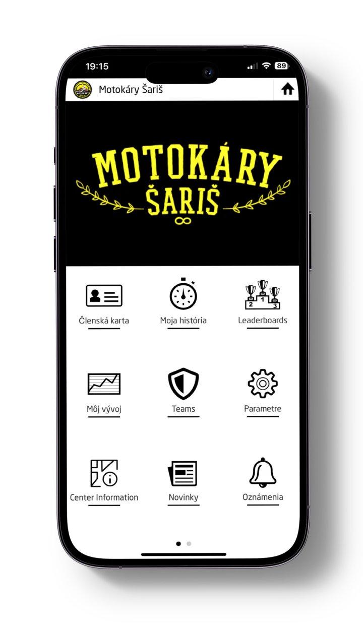 Iphone 14 pro mockup Motokary Saris apps motokarysaris sk 01